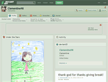 Tablet Screenshot of clementine98.deviantart.com