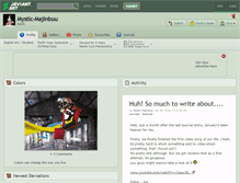Tablet Screenshot of mystic-majinbuu.deviantart.com