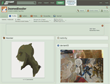 Tablet Screenshot of doomeddoodler.deviantart.com