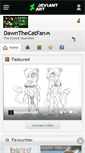 Mobile Screenshot of dawnthecatfan.deviantart.com