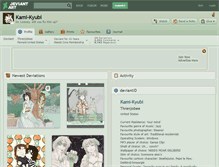 Tablet Screenshot of kami-kyubi.deviantart.com