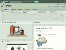 Tablet Screenshot of metal-marty.deviantart.com