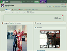 Tablet Screenshot of midnightrage.deviantart.com