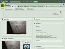Tablet Screenshot of dbaries.deviantart.com