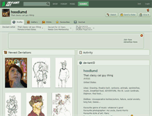 Tablet Screenshot of hoodlumd.deviantart.com