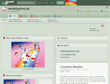 Tablet Screenshot of hellokittysfanclub.deviantart.com