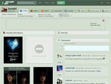 Tablet Screenshot of kuroshi.deviantart.com