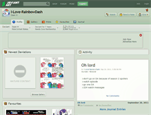 Tablet Screenshot of i-love-rainbowdash.deviantart.com