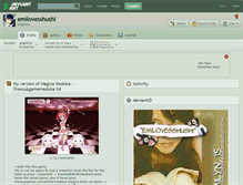 Tablet Screenshot of emilovesshushi.deviantart.com