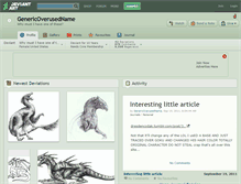 Tablet Screenshot of genericoverusedname.deviantart.com