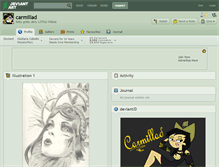 Tablet Screenshot of carmillad.deviantart.com