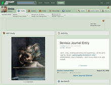 Tablet Screenshot of binka.deviantart.com