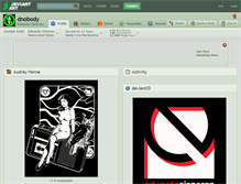 Tablet Screenshot of dnobody.deviantart.com