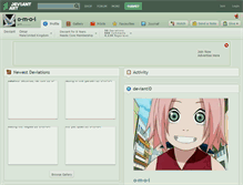 Tablet Screenshot of o-m-o-i.deviantart.com