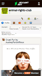 Mobile Screenshot of animal-rights-club.deviantart.com