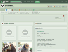 Tablet Screenshot of ironweasel.deviantart.com