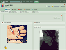 Tablet Screenshot of emogirl385.deviantart.com