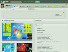 Tablet Screenshot of codezt17.deviantart.com