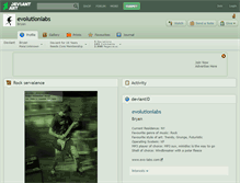 Tablet Screenshot of evolutionlabs.deviantart.com