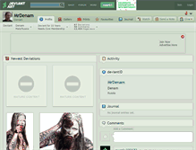 Tablet Screenshot of mrdenam.deviantart.com