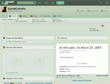 Tablet Screenshot of esuriatcorinths.deviantart.com