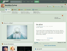 Tablet Screenshot of brandnewfuckup.deviantart.com