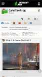 Mobile Screenshot of carefreefrog.deviantart.com