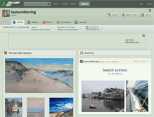 Tablet Screenshot of laurawhitewing.deviantart.com