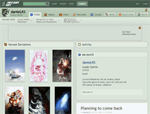 Tablet Screenshot of dantelks.deviantart.com