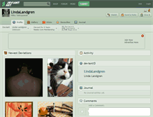 Tablet Screenshot of lindalandgren.deviantart.com