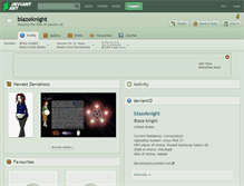 Tablet Screenshot of blazeknight.deviantart.com