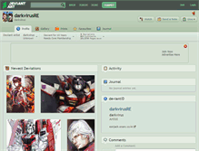 Tablet Screenshot of darkvirusre.deviantart.com