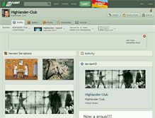 Tablet Screenshot of highlander-club.deviantart.com