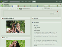 Tablet Screenshot of faceler.deviantart.com