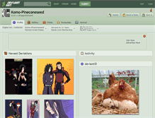 Tablet Screenshot of komo-pineconeseed.deviantart.com