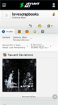 Mobile Screenshot of lovescrapbooks.deviantart.com