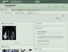 Tablet Screenshot of lovescrapbooks.deviantart.com