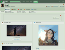 Tablet Screenshot of kinsai.deviantart.com