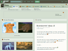 Tablet Screenshot of ipony.deviantart.com