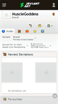 Mobile Screenshot of musclegoddess.deviantart.com