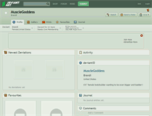 Tablet Screenshot of musclegoddess.deviantart.com
