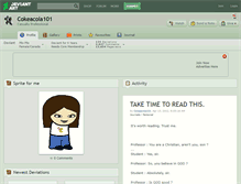Tablet Screenshot of cokeacola101.deviantart.com