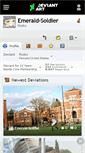 Mobile Screenshot of emerald-soldier.deviantart.com