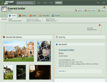 Tablet Screenshot of emerald-soldier.deviantart.com