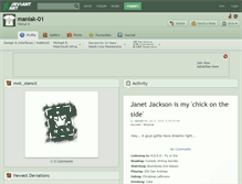 Tablet Screenshot of maniak-01.deviantart.com