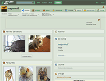Tablet Screenshot of maya-wolf.deviantart.com