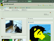 Tablet Screenshot of lion-titi-werewolf.deviantart.com