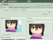 Tablet Screenshot of dah-boo.deviantart.com