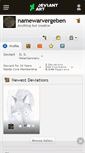Mobile Screenshot of namewarvergeben.deviantart.com