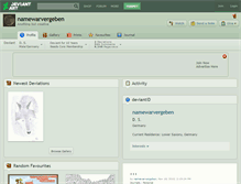 Tablet Screenshot of namewarvergeben.deviantart.com